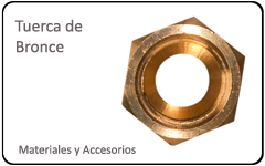 tuerca de bronce
